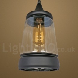 European Retro Lounge Glass Pendant Light