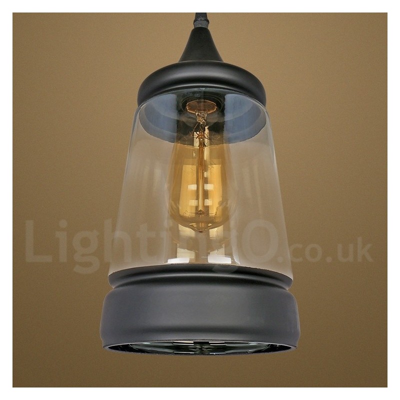 European Retro Lounge Glass Pendant Light
