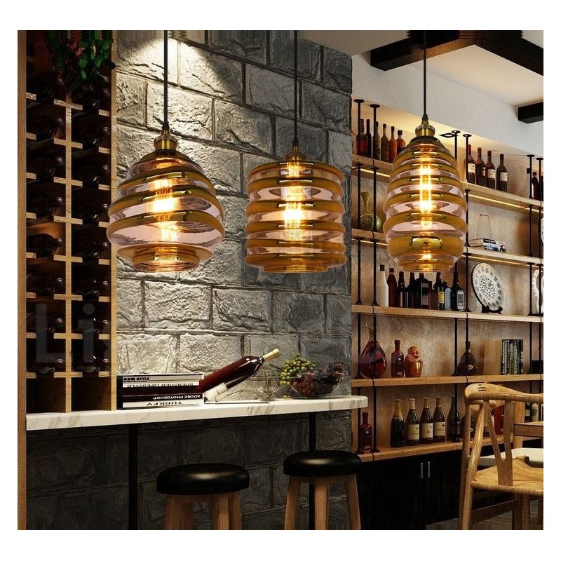 European Glass Pendant Light Cafe Lounge Pendant Lamp