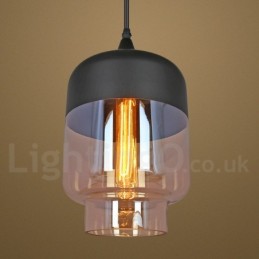 Rustic Glass Pendant Light European Lounge Pendant Lamp