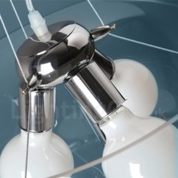 3 Light Modern Contemporary Glass Pendant Light