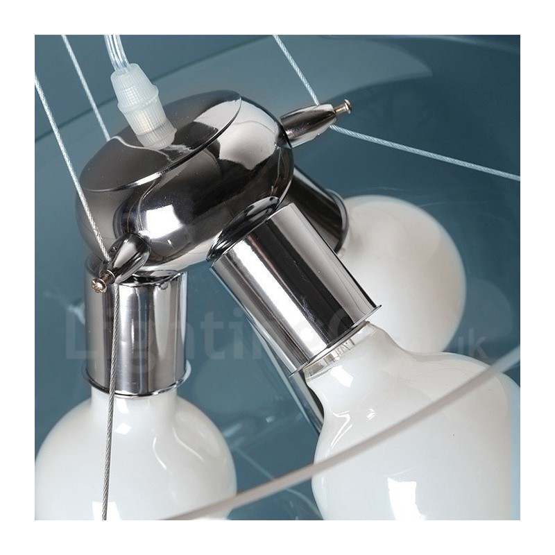 3 Light Modern Contemporary Glass Pendant Light