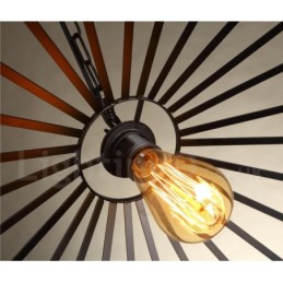 1 Light Rustic Lodge Pendant Light Cafe Hemp Rope Pendant Lamp