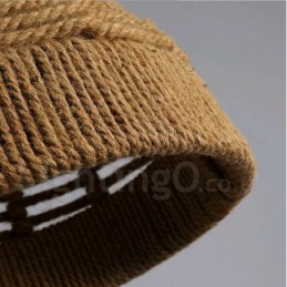 1 Light Rustic Lodge Pendant Light Cafe Hemp Rope Pendant Lamp