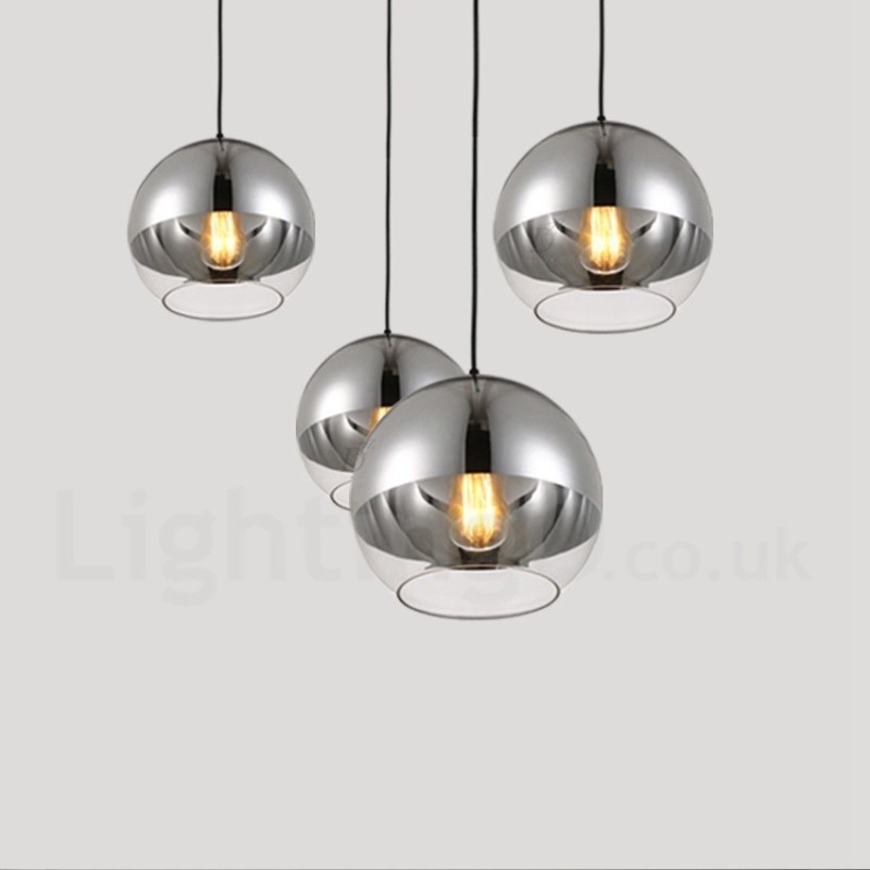 1 Light Modern Contemporary Plating Cafe Glass Pendant Light
