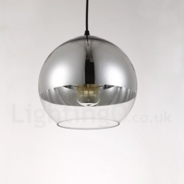 1 Light Modern Contemporary Plating Cafe Glass Pendant Light