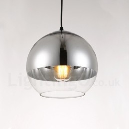 1 Light Modern Contemporary Plating Cafe Glass Pendant Light