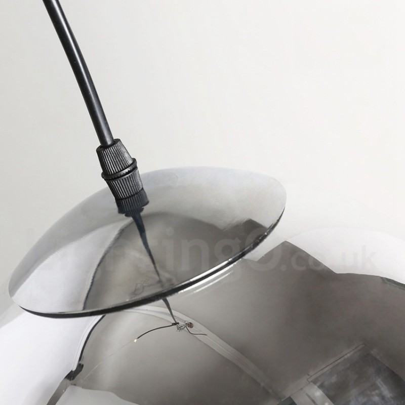 1 Light Modern Contemporary Plating Cafe Glass Pendant Light