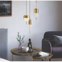 1 Light Modern Contemporary Glass Pendant Light