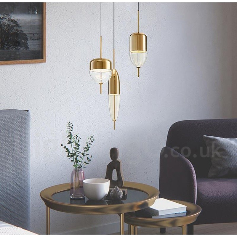 1 Light Modern Contemporary Glass Pendant Light