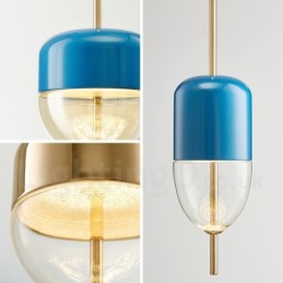 1 Light Modern Contemporary Glass Pendant Light