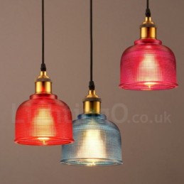1 Light Modern Contemporary Cafe Multi Colours Glass Pendant Light