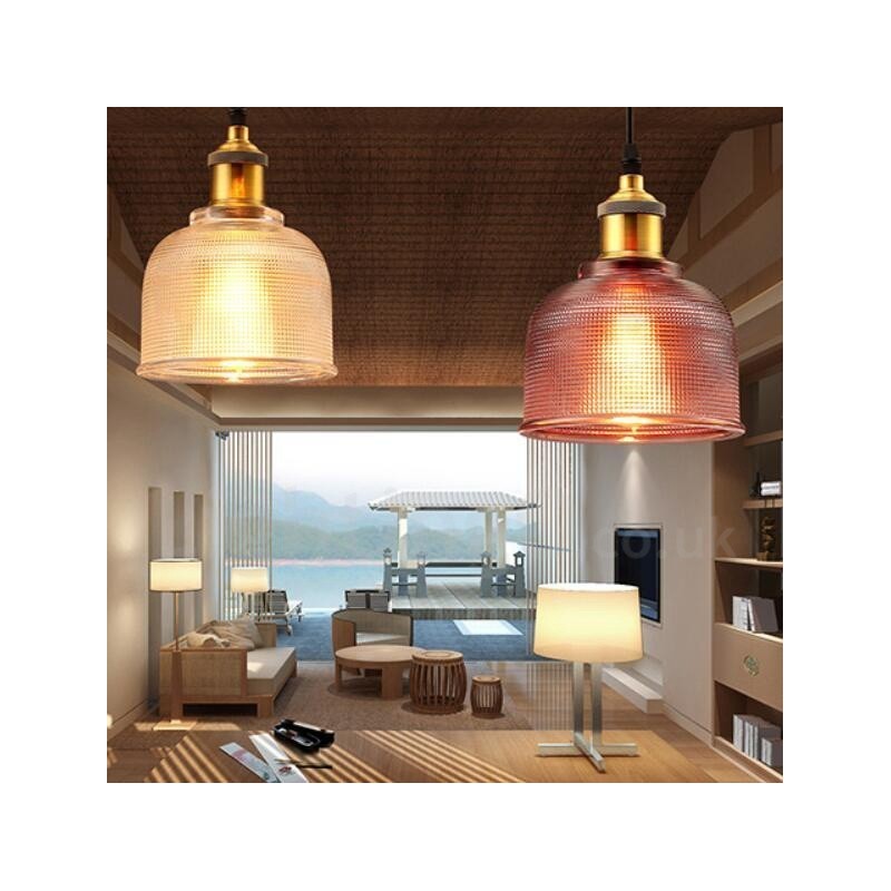 1 Light Modern Contemporary Cafe Multi Colours Glass Pendant Light
