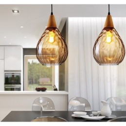 1 Light Nordic Style Modern Contemporary Glass Pendant Light