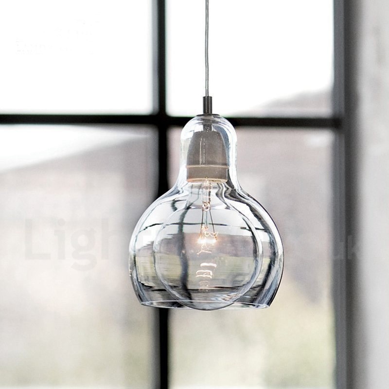 1 Light Nordic Style Modern Contemporary Glass Pendant Light