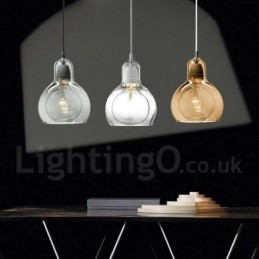 1 Light Nordic Style Modern Contemporary Glass Pendant Light