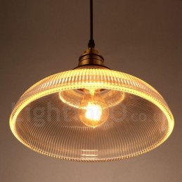 1 Light Vintage Glass Pendant Light