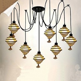 The Nordic Country Retro Honeycomb Chandelier Chandelier lamp The Heavenly Maids Scatter Blossoms.