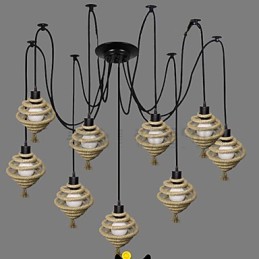 The Nordic Country Retro Honeycomb Chandelier Chandelier lamp The Heavenly Maids Scatter Blossoms.