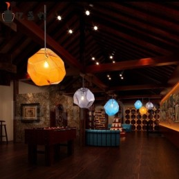 1 Light Rustic Lodge Pendant Light with Glass Shade