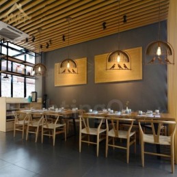 1 Light Rustic Lodge Retro Birdcage Pendant Light with Steel Shade