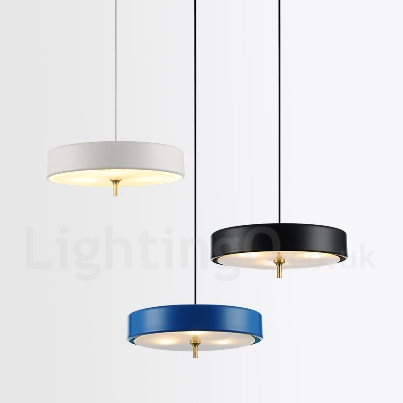 1 Light Modern Contemporary Luxury Pendant Light with Glass Shade
