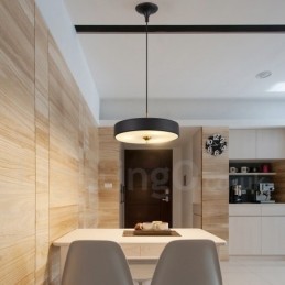 1 Light Modern Contemporary Luxury Pendant Light with Glass Shade