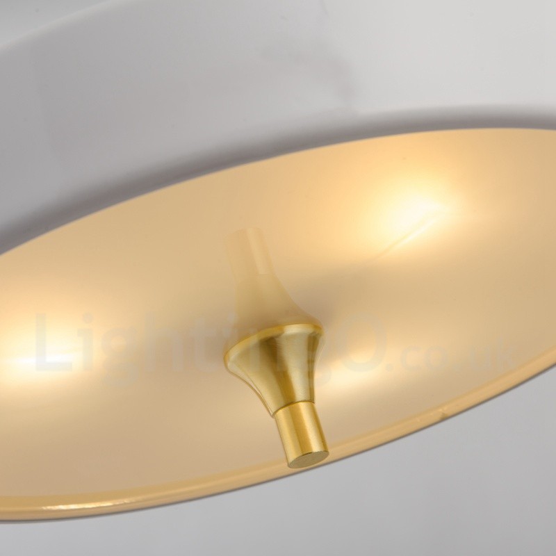 1 Light Modern Contemporary Luxury Pendant Light with Glass Shade