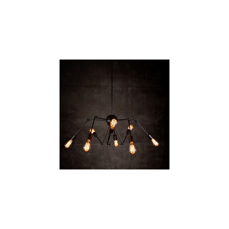 Creative 8 Light Brushed Nickel Chandelier