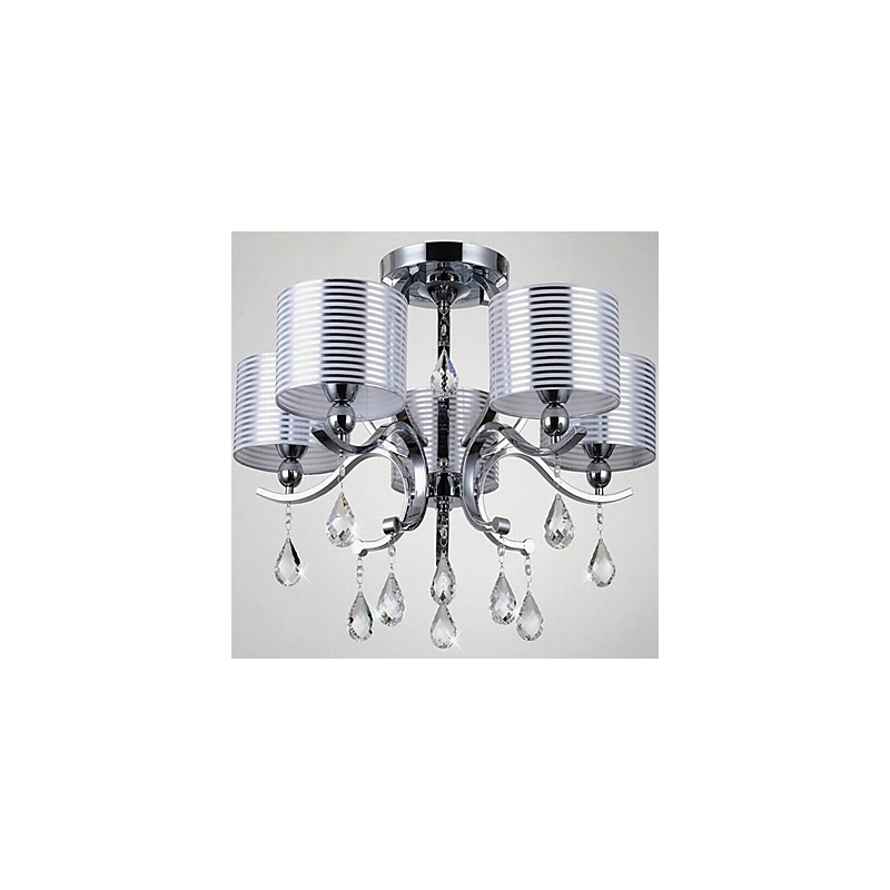 Modern K9 Crystal Chandelier 6 Lights