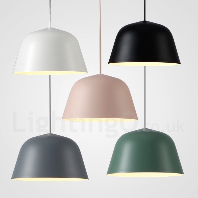 1 Light Modern Contemporary Steel Pendant Light with Aluminum alloy Shade