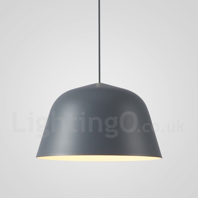 1 Light Modern Contemporary Steel Pendant Light with Aluminum alloy Shade