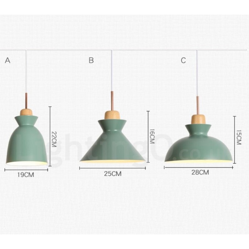 1 Light Modern Contemporary Steel Pendant Light with Aluminum alloy Shade