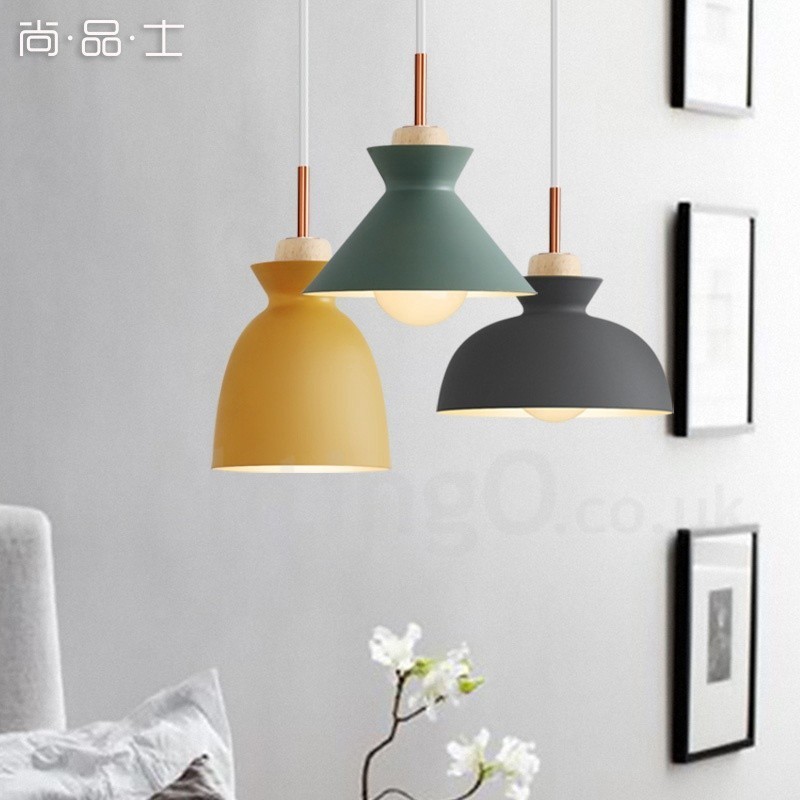 1 Light Modern Contemporary Steel Pendant Light with Aluminum alloy Shade