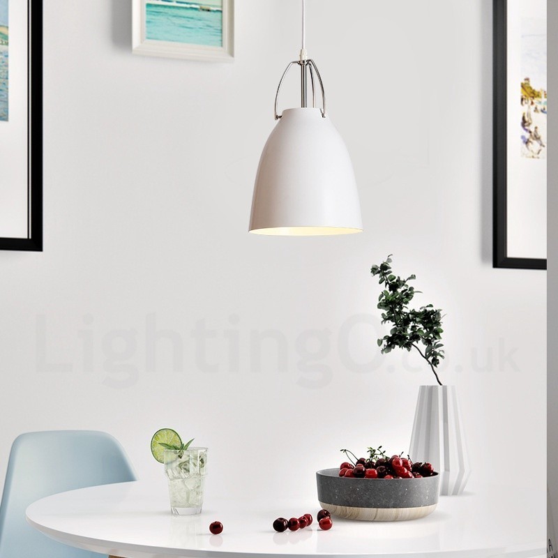 1 Light Modern Contemporary Aluminum alloy Pendant Light with Aluminum alloy Shade