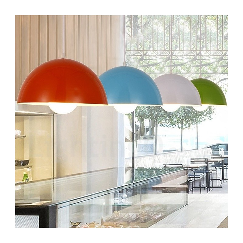 1 Light Modern Contemporary Steel Pendant Light with Aluminum alloy Shade