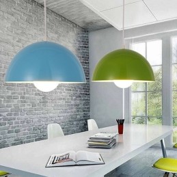 1 Light Modern Contemporary Steel Pendant Light with Aluminum alloy Shade
