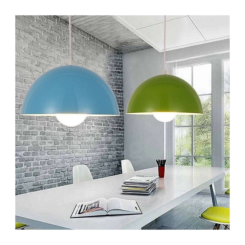 1 Light Modern Contemporary Steel Pendant Light with Aluminum alloy Shade