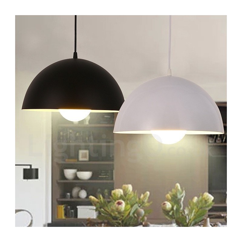 1 Light Modern Contemporary Steel Pendant Light with Aluminum alloy Shade