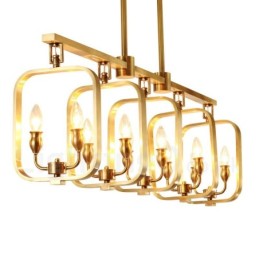 Retro Rustic Luxury Brass Pendant Lamp Chandelier