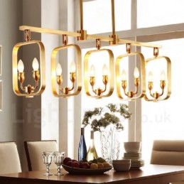 Retro Rustic Luxury Brass Pendant Lamp Chandelier