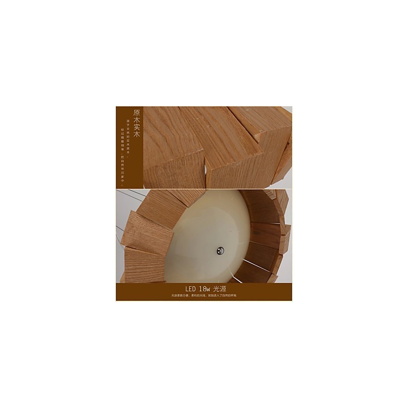 Chandelier Country Wood Bamboo