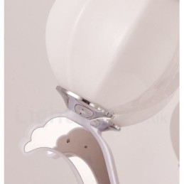 6 Light Modern Contemporary Luxury Pendant Lamp Chandelier with Glass Shade