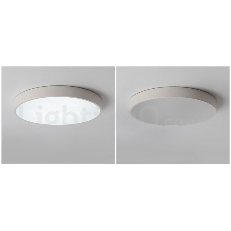 Ultra Thin Dimmable Modern Contemporary Nordic Style Flush Mount Ceiling Lights with Acrylic Shade with Remote Control Also Can Be Used As Wall Light
