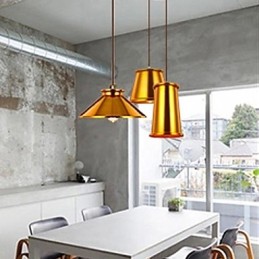 Chandelier Mini Style Modern Contemporary Metal 3 Light Pendant Light
