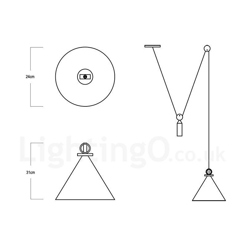 Pure Copper Modern Contemporary Nordic Style Rise and Fall Pendant Light Brass Ceiling Lamp