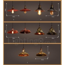 1 Light Rustic Lodge Retro Vintage Pendant Light Loft