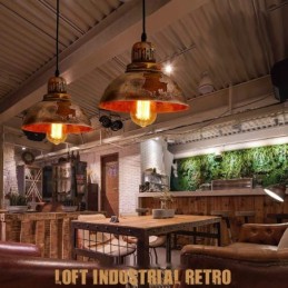 1 Light Rustic Lodge Retro Vintage Pendant Light Loft