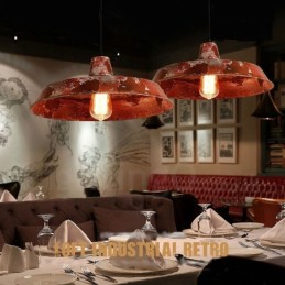 1 Light Rustic Lodge Retro Vintage Pendant Light Loft