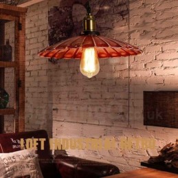 1 Light Rustic Lodge Retro Vintage Pendant Light Loft